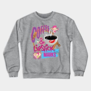 Coffee and Lipstick Marks Crewneck Sweatshirt